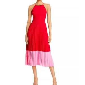 NWT! Aidan Mattoz Pleated halter dress!